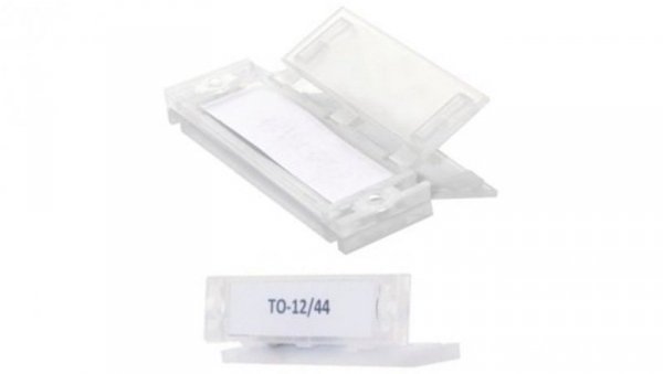 Tabliczki opisowe zamykane 12x44mm 10szt