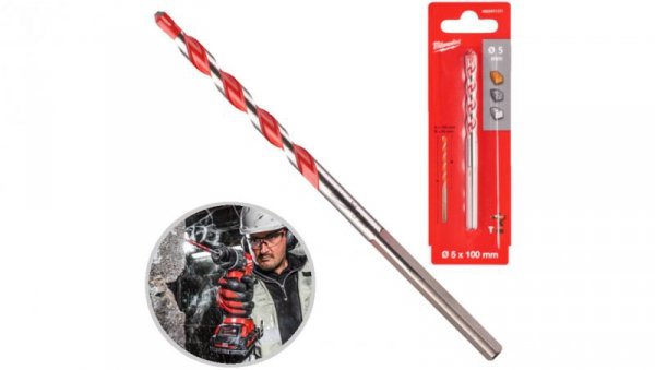 Wiertło udarowe do betonu PREMIUM 5x100mm MILWAUKEE