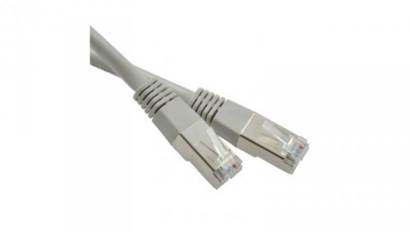 Patchcord FTP kat.5e kabel sieciowy LAN 2x RJ45 linka szary 5m