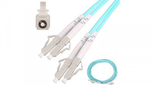 Patchcord Wielomodowy, OM3, Duplex, 3mm, 5m Extralink LC/UPC-LC/UPC