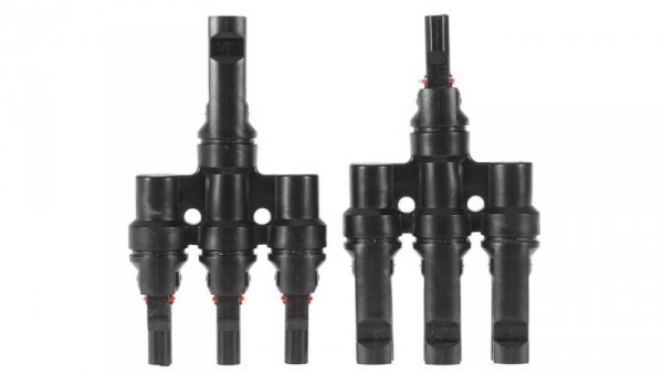 ZŁĄCZE KONEKTOR MC4 TRÓJNIK RÓWNOLEGŁY SOLARNY + - MC4-RR-3