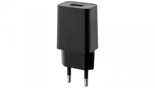 Ładowarka Zasilacz 1x USB 5V/1A DC Adapter Lampek Biurkowych czarny Lumiled
