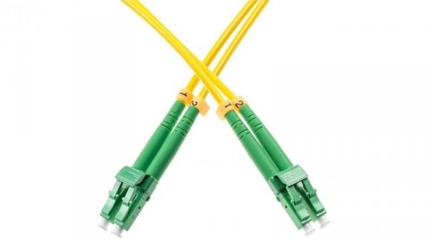 Patchcord światłowodowy FO SM LC/APC-LC/APC duplex 9/125 1m