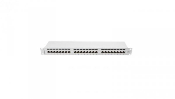 Patch panel RACK 19 kat.6 24p FTP 1U szary LANBERG