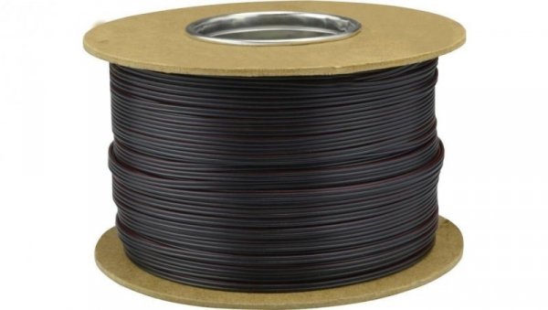 Przewód głośnikowy SMYp 2x1,5 czarny CU miedź Mercor 500m