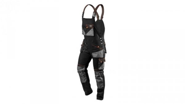 Długie spodnie monterskie na szelkach, robocze rozmiar XL/54 HD SLIM NEO 81-248-XL