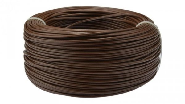 Przewód instalacyjny H07V-K / LgY 1,5 750V brązowy linka giętka Elektrokabel 50m