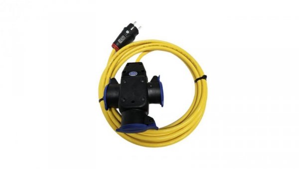EXTREME Przedłużacz 3x1,5 PUR H07BQ-F 10m 3-fach 134610