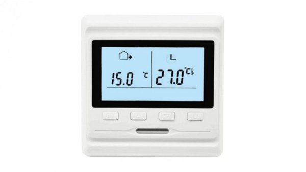 Termostat podłogowy regulator temperatury przewodowy z wyświetlaczem LCD IP20 HW500 GRAND MEYER