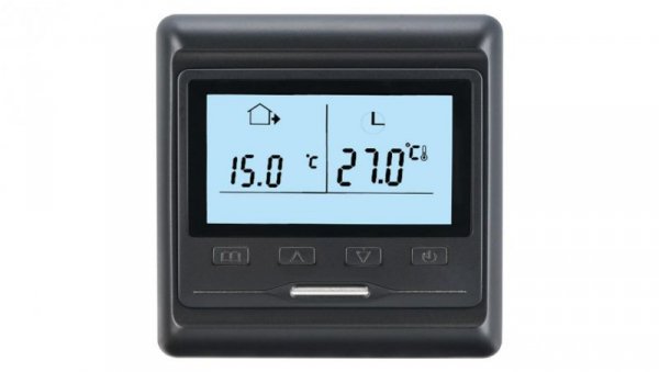 Termostat podłogowy regulator temperatury przewodowy z wyświetlaczem LCD IP20 HW800 GRAND MEYER