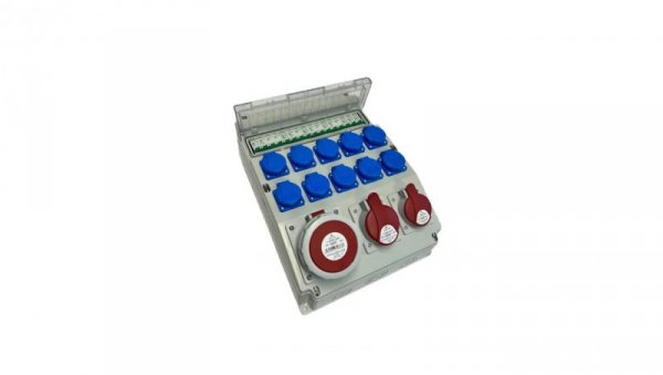 Rozdzielnica elektryczna CEE 63A 32A 16A 10x230V