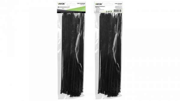 Opaski zaciskowe 4,5mm / 350mm czarne 100 szt. VOZ-45350B Vayox