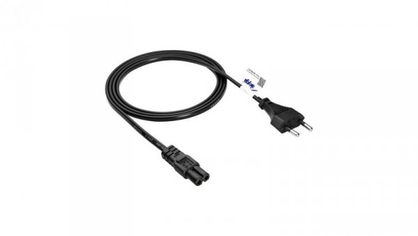Kabel zasilający Akyga AK-RD-01C ósemka CU CEE 7/16 / IEC C7 1.5m