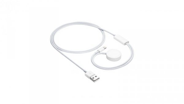 Kabel do ładowania Apple Watch Ultra 2 / Series 9/8/7/6/5/4/3/2/1 Akyga AK-SW-43 złącze Lightning 1m