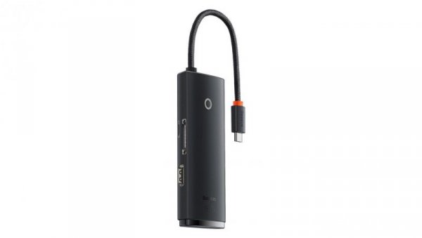 Baseus Lite Series wielofunkcyjny HUB USB Typ C - 2 x USB 3.0 / USB Typ C / HDMI 1,4 / SD/TF OTG cza
