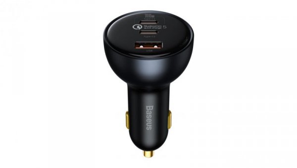 Ładowarka Baseus TZCCZM-0G samochodowa USB-A / USB-C 160W PPS / QC 5 / PD - szara