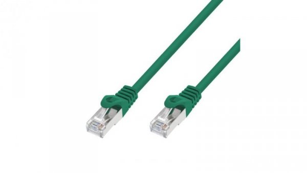 Patchcord LAN Miedź Kabel sieciowy skrętka Extralink Kat.7 S/FTP 1m 20G Zielony