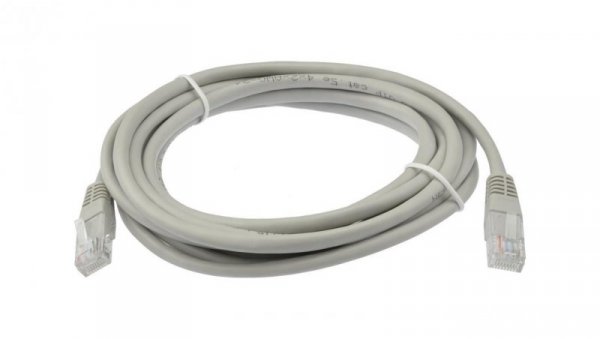 Patchcord UTP kat.6 kabel sieciowy LAN 2x RJ45 linka szary 20m