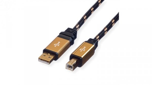 Kabel ROLINE GOLD USB 2.0, typ A-B, 3 m