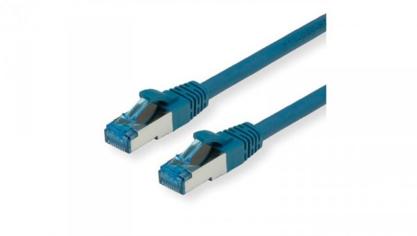 VALUE Kabel krosowy Kat.6A (klasa EA) S/FTP (PiMF), LSOH, niebieski, 0,5 m