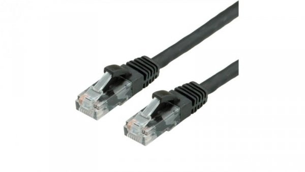 Kabel krosowy VALUE Cat.6A (Class EA) UTP, czarny, 0,3 m