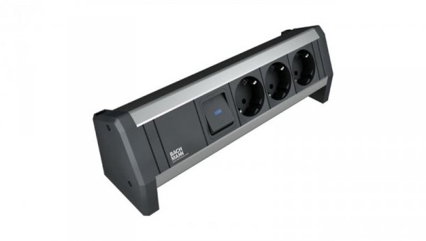 BACHMANN DESK 1xSwitch 3xCEE7/3