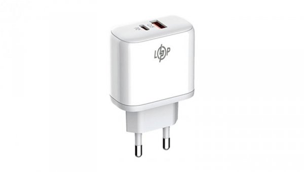 Ładowarka 45W Type-C + USB-A Quick Charge + KABEL LP