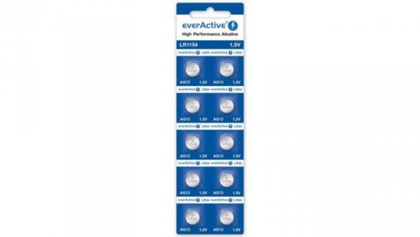 10 x bateria alkaliczna mini everActive AG13 G13 LR1154 LR44