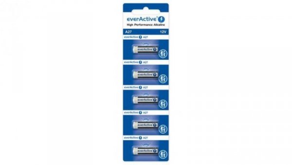 5 x baterie alkaliczne everActive 27A 12V