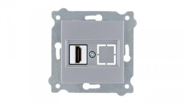 Gniazdo HDMI z wtyczką Srebrny 269/10E EXEN