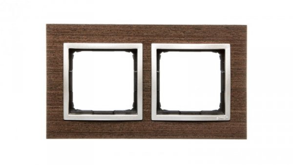 Simon 54 Nature Ramka podwójna drewno ZŁOTE WENGE DRN2/85