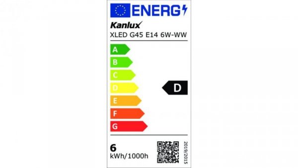 Żarówka LED E14 XLED G45 E14 6W-WW-M 810lm 2700K barwa ciepła 29628