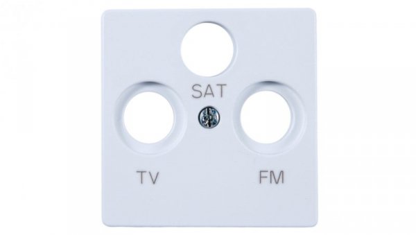 Simon 82 Pokrywa gniazda antenowego RD/TV/SAT biała 82037-30