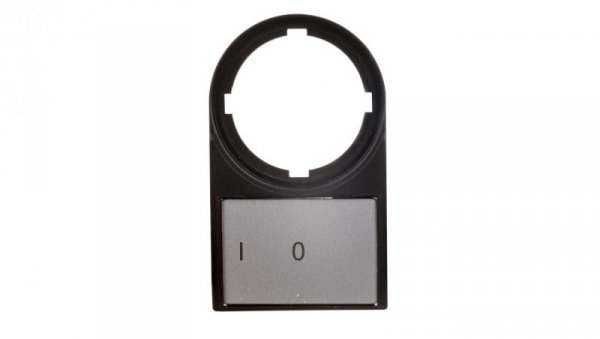 Tabliczka opisowa 0-I 50x30mm czarna prostokątna M22S-ST-X88 216485
