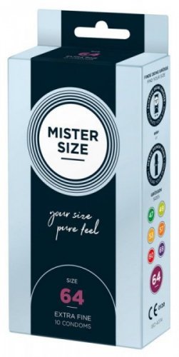 Prezerwatywy 64mm 10 szt. Mister Size