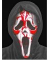 Maska Ghost Face z filmu Krzyk w wersji zakrwawionej