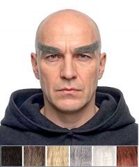 Sztuczne brwi Spock z klejem Mastix 2 ml – realistyczne, ręcznie robione 