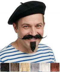 Sztuczne wąsy i broda Artysta 