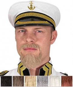 Sztuczne wąsy i broda Admirał
