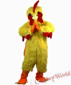 Chodząca żywa duża maskotka - Kurczak Świąteczny