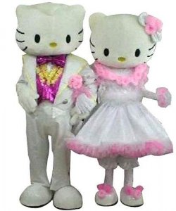 Chodzące maskotki - Hello Kitty Noworoczna Para