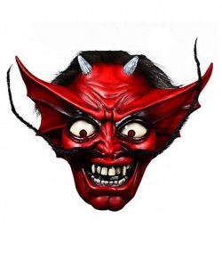 Maska lateksowa - Number Of The Beast Teufel 