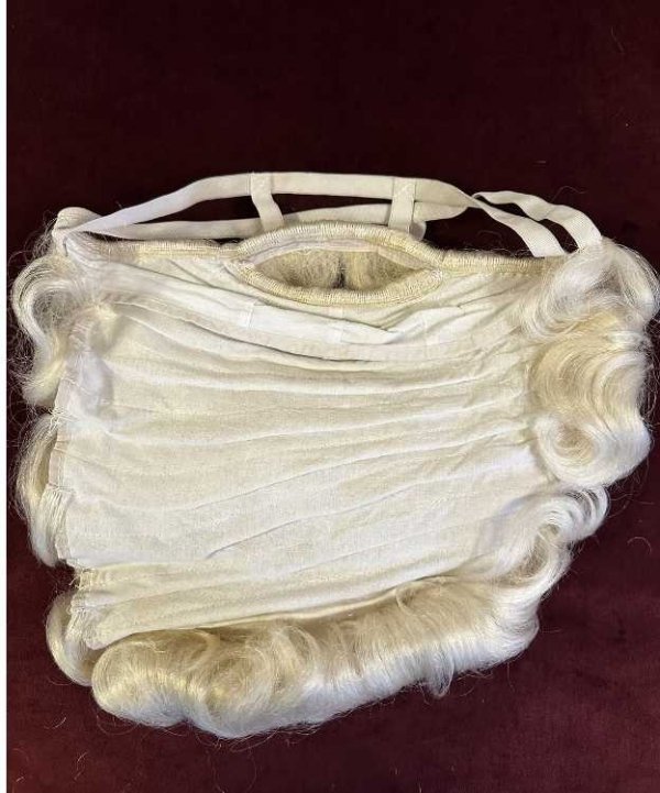 Zarost Mikołaja Deluxe – peruka + broda + wąsy | Kanekalon