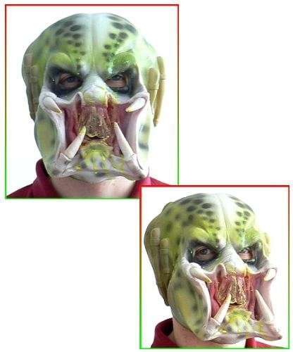 Maska lateksowa - Predator Deluxe Glow