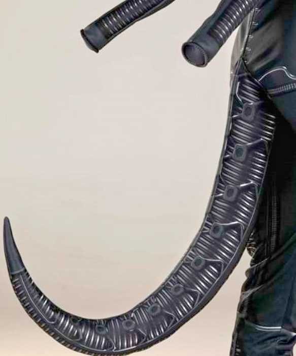 Xenomorph z filmu Alien kostium strój przebranie Cosplay - widok ogona