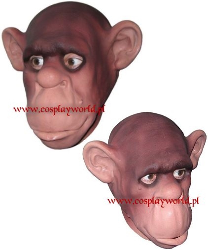 Maska lateksowa - Szympans