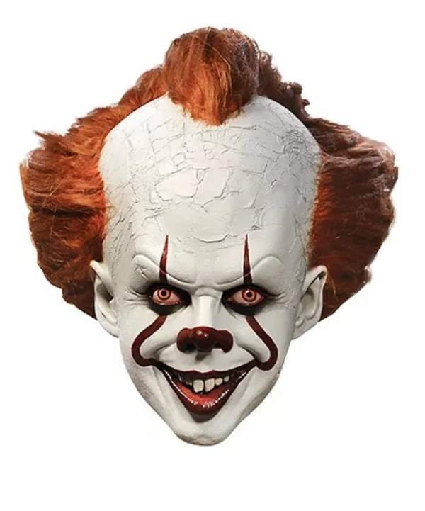 Pennywise 2017 IT Horror Clown maska w wersji  Deluxe