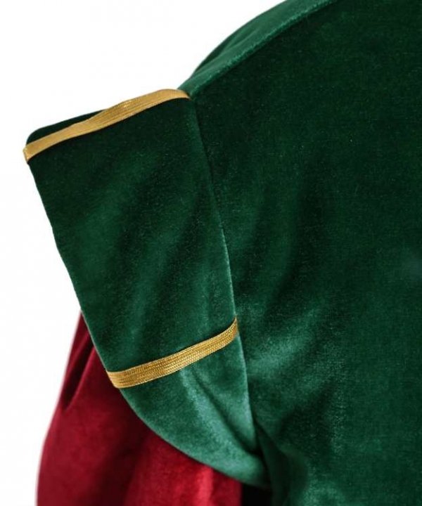 Kostium zielonego Elfa widok z bliska ramię