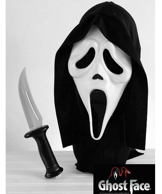 Maska z nożem w komplecie produkt z okazji jubileuszu filmu Scream