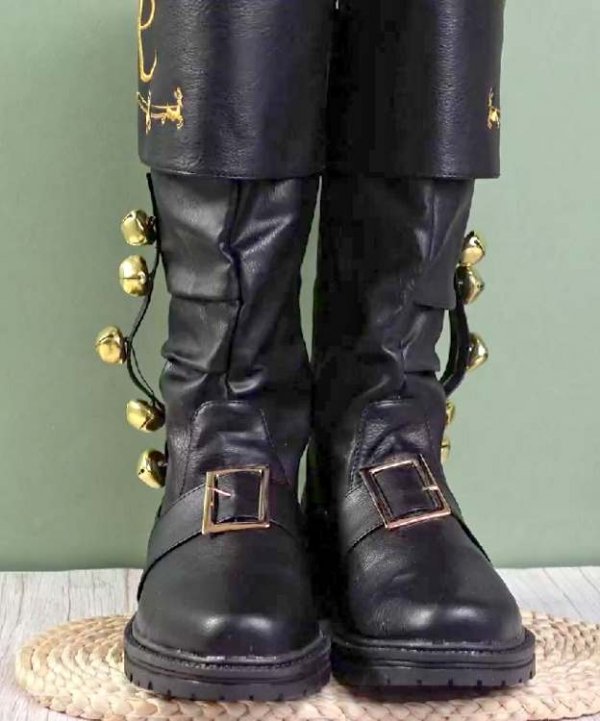 kozaki Mikołaja z dzwonkami – detale przód real foto